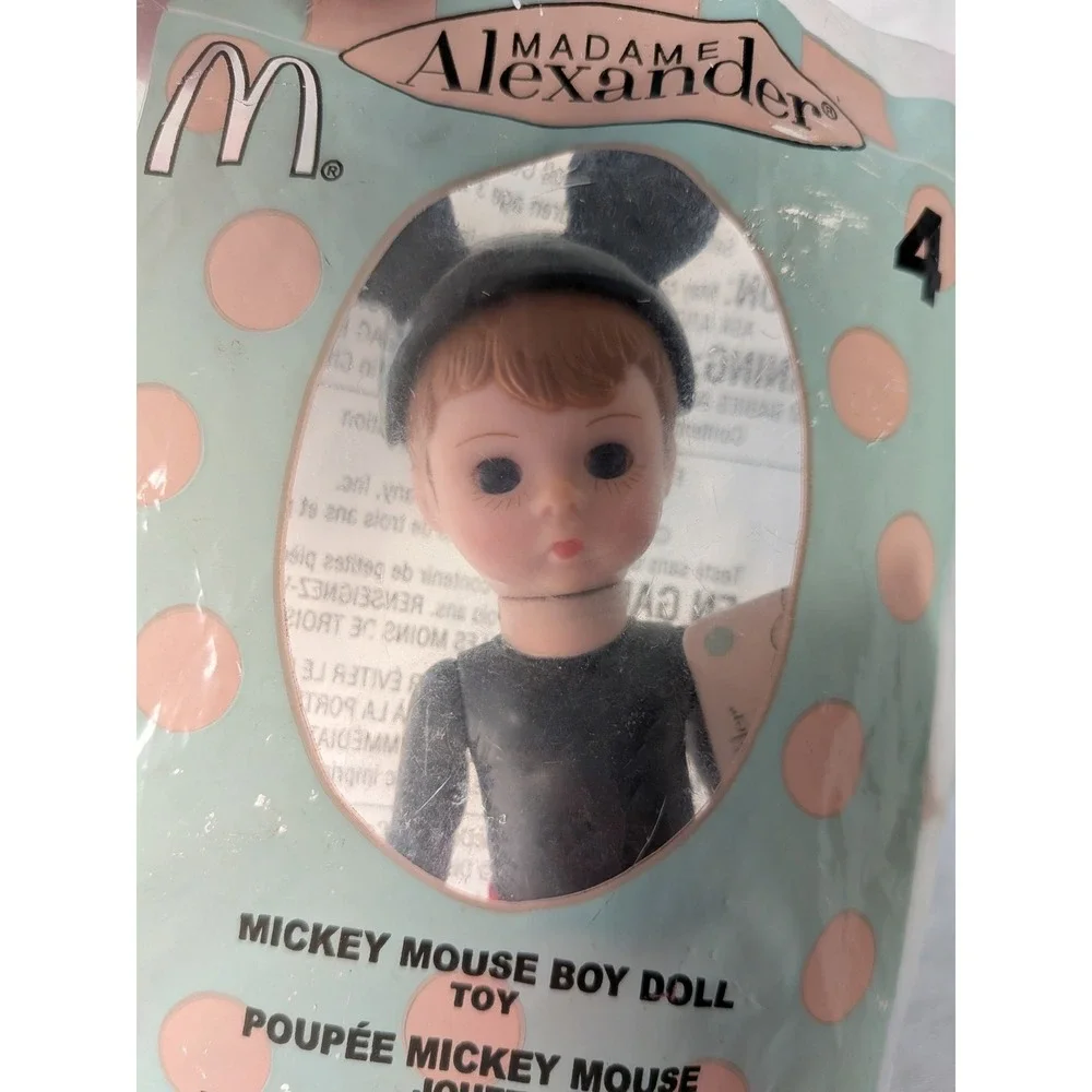 2004 Madame Alexander McDonalds Disney Mickey & Minnie Mouse Dolls NIP Set of 2